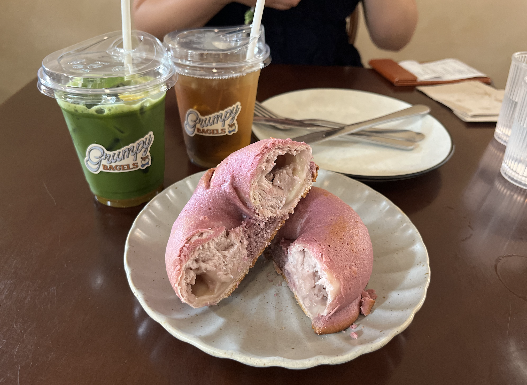 Taro Mochi Bagel